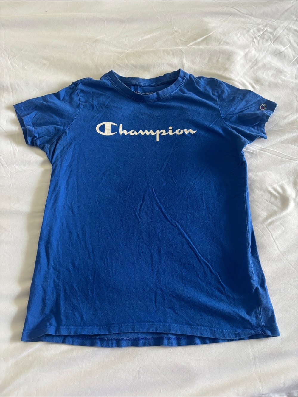Champion Royal Blue Short Sleeve Logo Tee